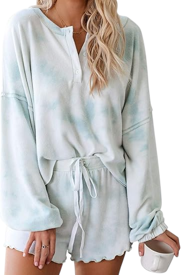 Women's Long Ruffle Sleepwear Front Drawstring Nightwear by Goodthreads clothing