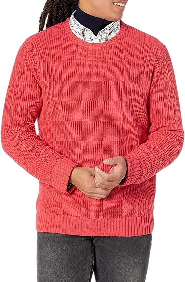 Men's Soft Cotton Rib Stitch Crewneck Sweater by Goodthreads clothing